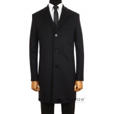 Men's coat made of pure wool and cashmere