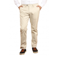 Men's casual trousers in light beige (white sand) color. TRUVOR TM\
