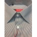 Fitted shirt, white color with gray stripes,