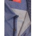 Рубашка приталенная, серо- голубого цвета,   из хлопка с добавлением эластана. 