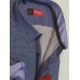 Рубашка  приталенная, голубого цвета, из 100% хлопка