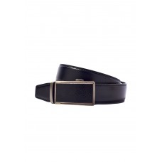 Men's belt with automatic buckle made of genuine leather