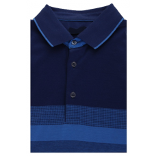 Combined Polo shirt; dark blue color made of 100% cotton TM DOVMONT