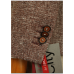 Пиджак из хлопка и льна коричневого цвета Truvor City