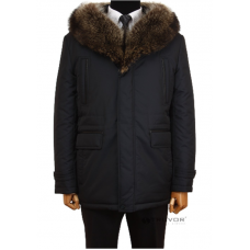 Winter jacket with a fringe of raccoon fur TM TRUVOR