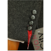 Пиджак из шерсти (95%) серого цвета с налокотниками Truvor City прямой